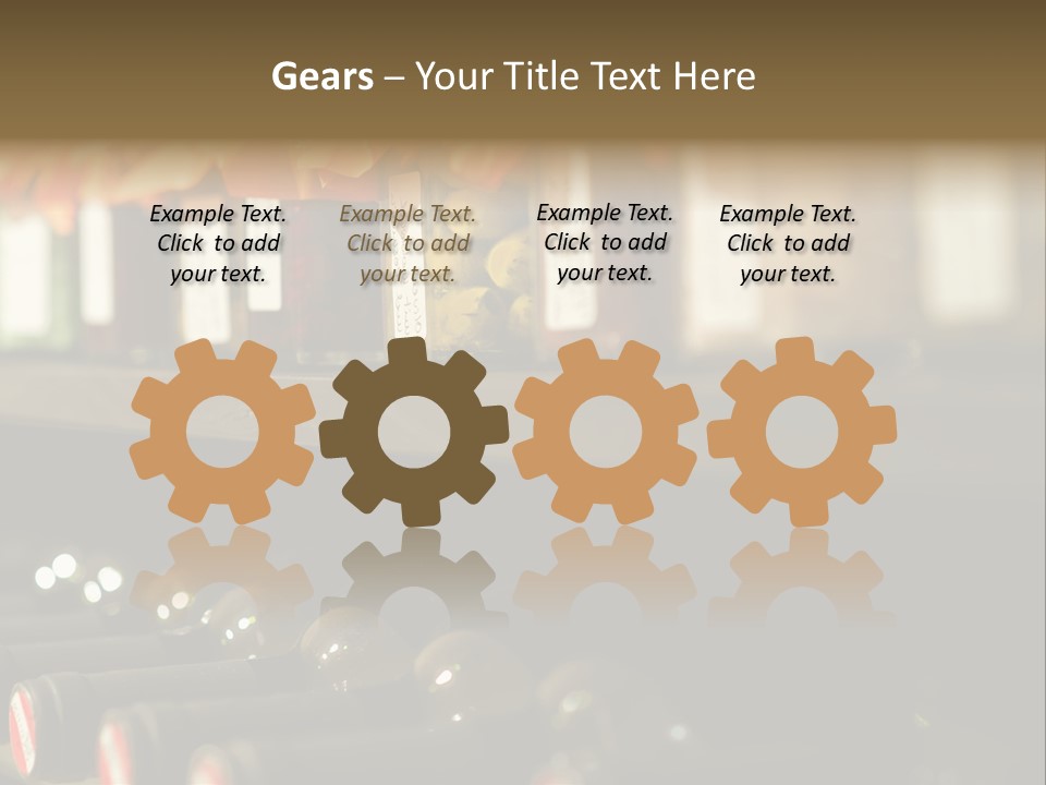 Cellar Shelf Vegetables PowerPoint Template