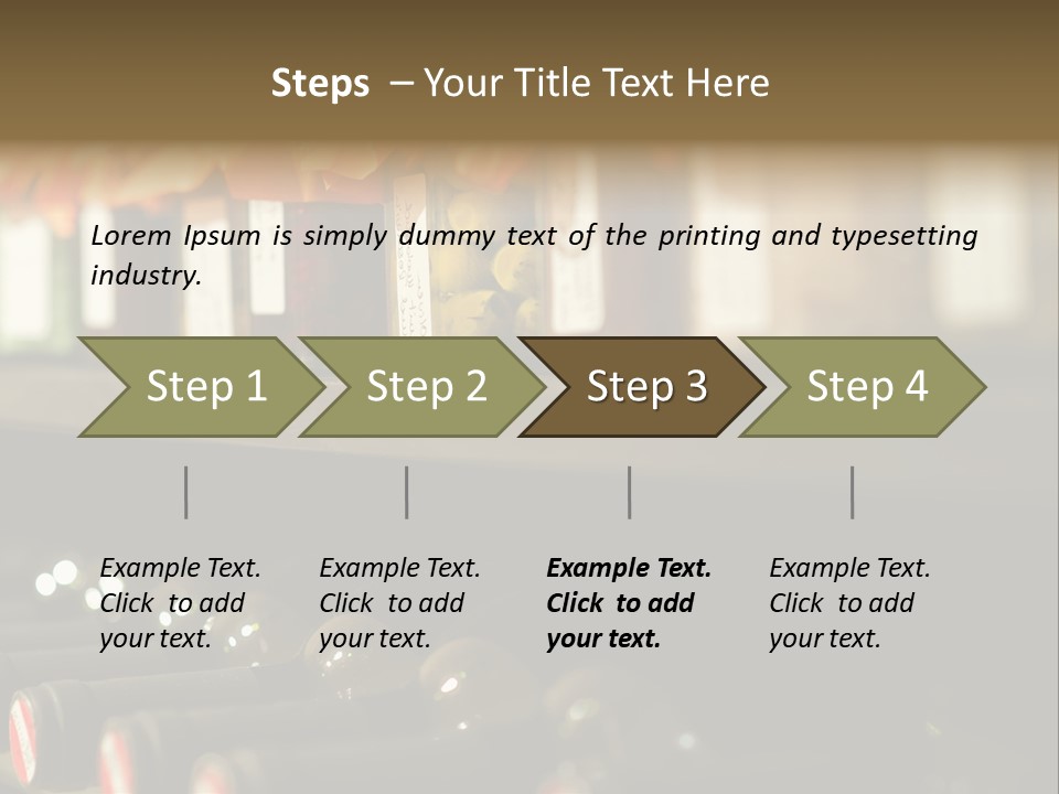 Cellar Shelf Vegetables PowerPoint Template