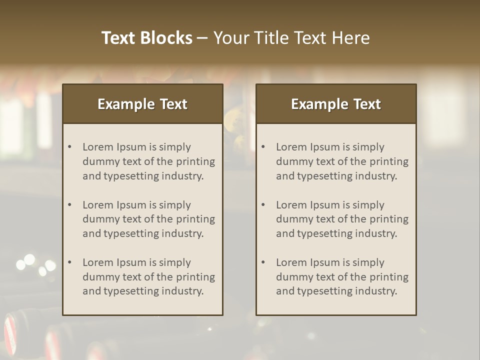 Cellar Shelf Vegetables PowerPoint Template