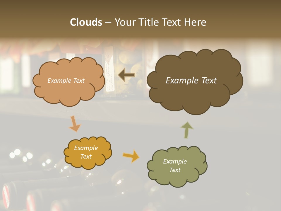 Cellar Shelf Vegetables PowerPoint Template