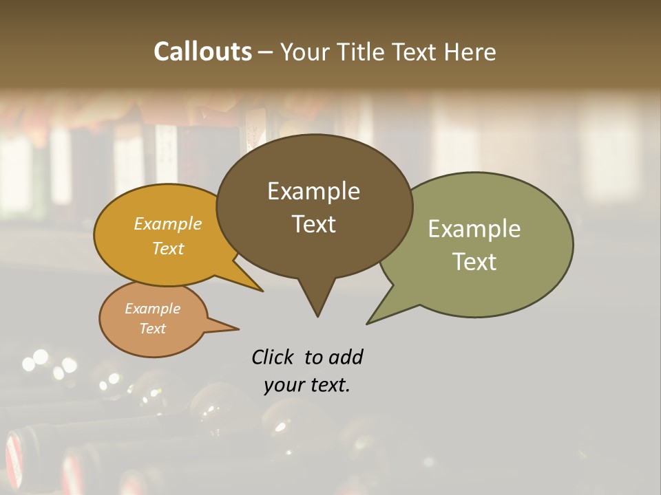 Cellar Shelf Vegetables PowerPoint Template