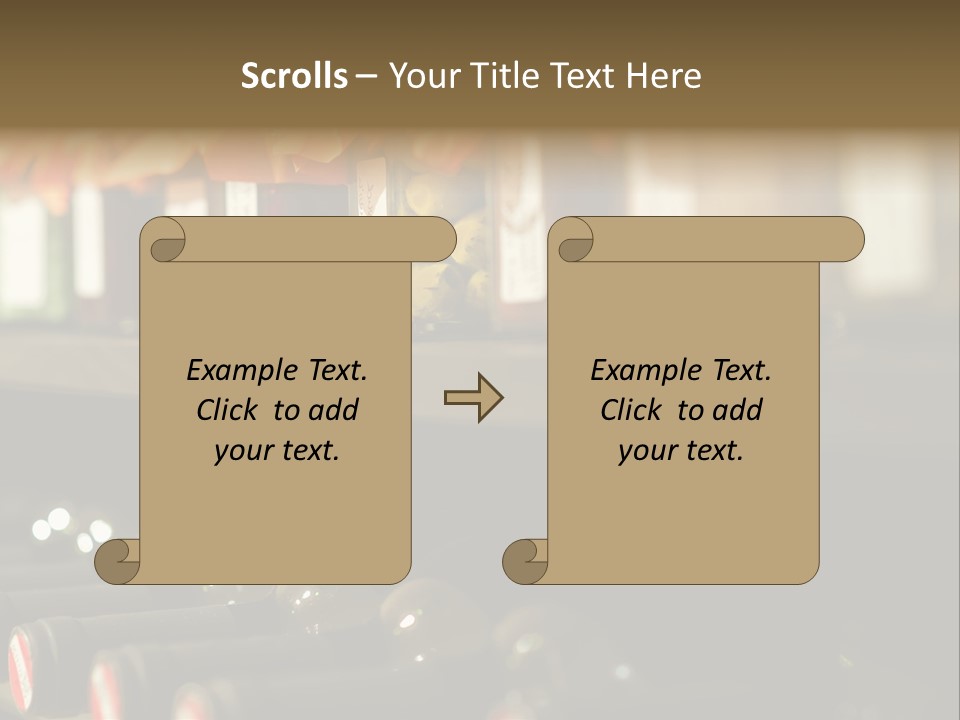 Cellar Shelf Vegetables PowerPoint Template