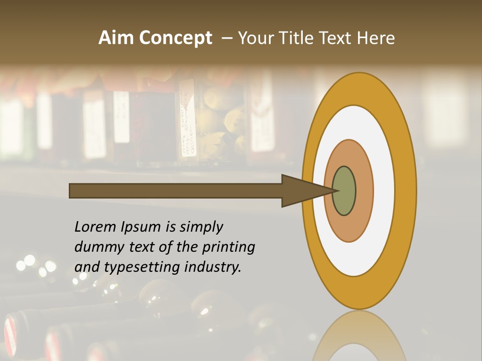 Cellar Shelf Vegetables PowerPoint Template