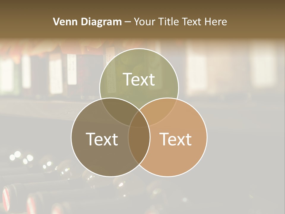 Cellar Shelf Vegetables PowerPoint Template