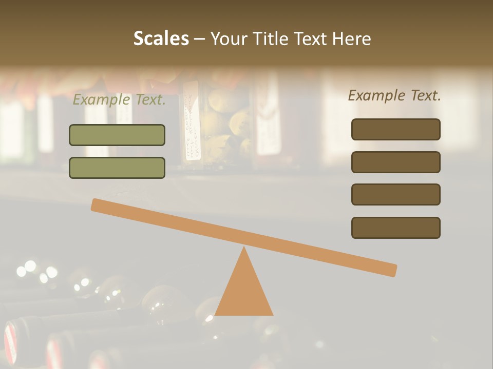 Cellar Shelf Vegetables PowerPoint Template