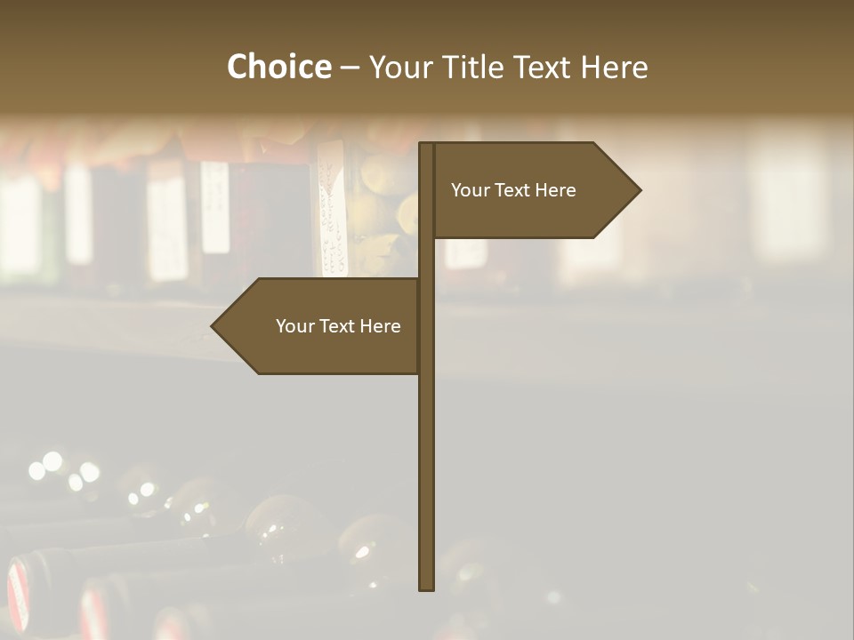 Cellar Shelf Vegetables PowerPoint Template