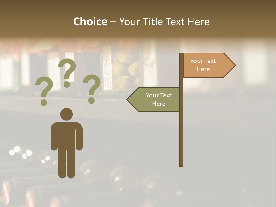 Cellar Shelf Vegetables PowerPoint Template