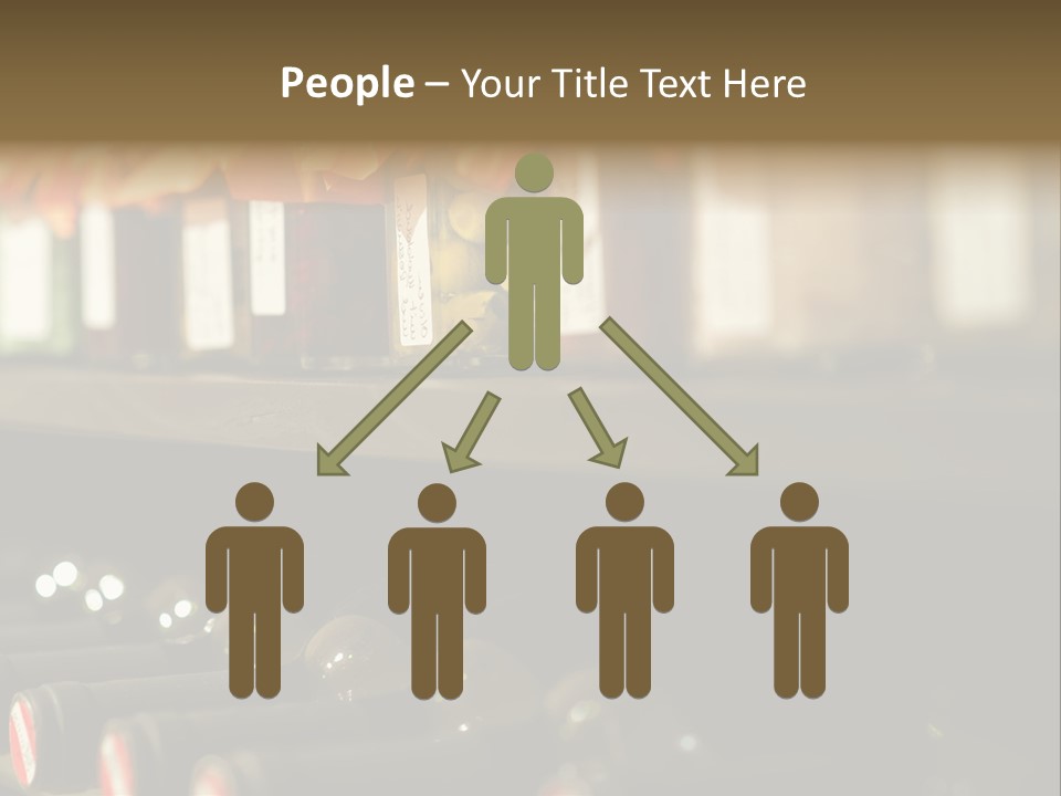 Cellar Shelf Vegetables PowerPoint Template