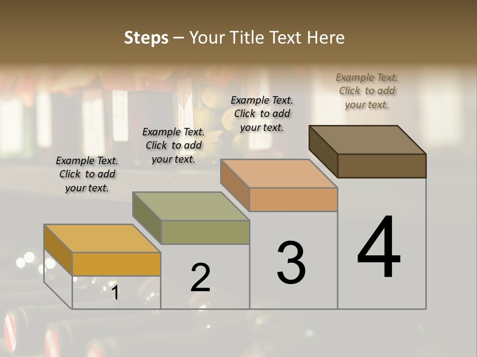 Cellar Shelf Vegetables PowerPoint Template