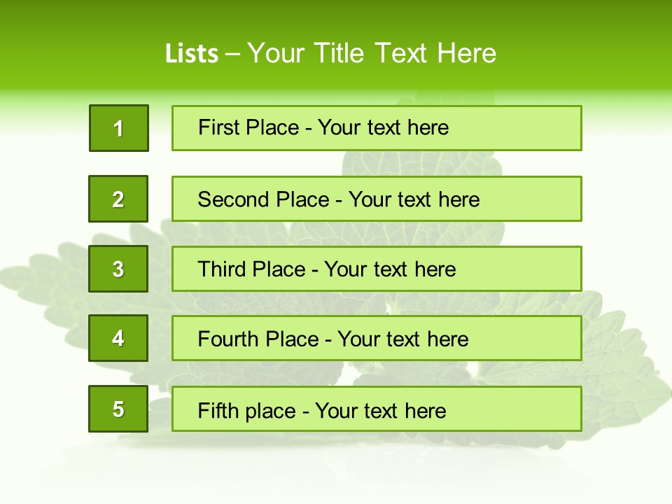 Melissa Leaf PowerPoint Template