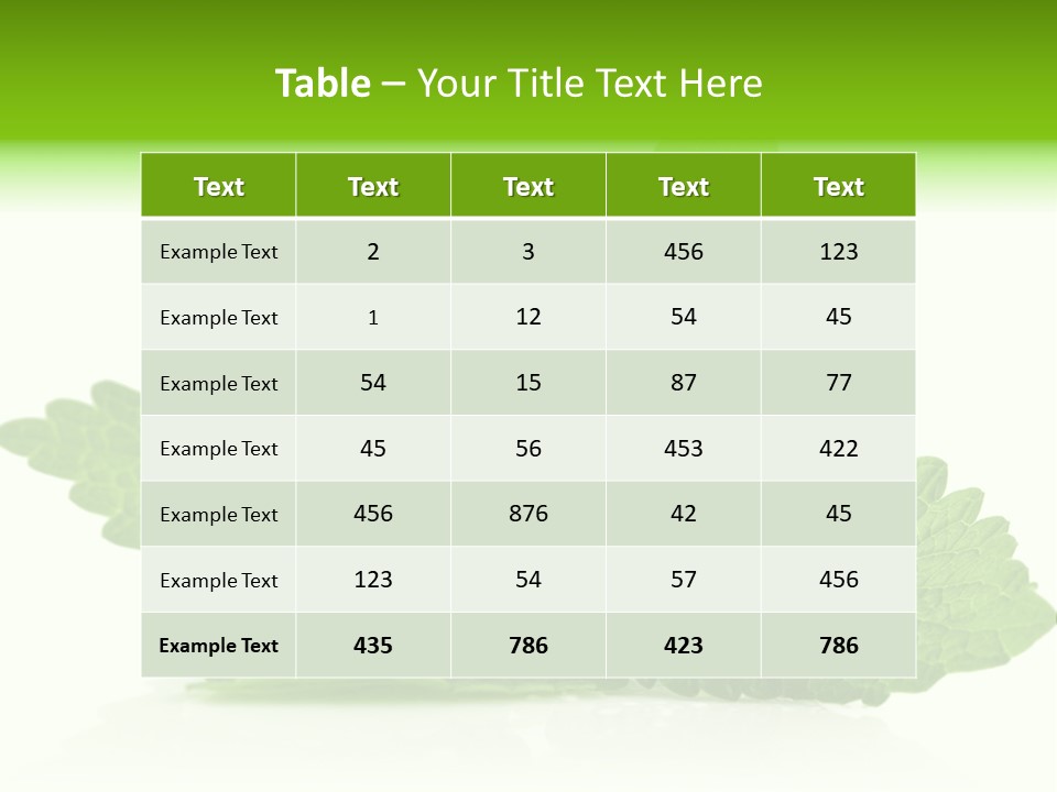Melissa Leaf PowerPoint Template