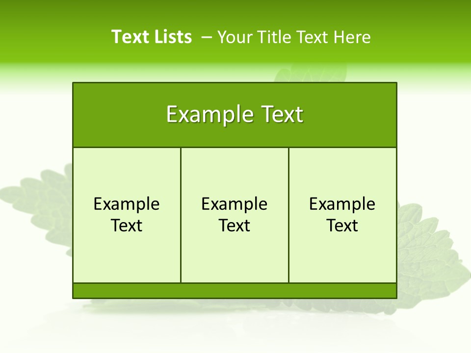 Melissa Leaf PowerPoint Template