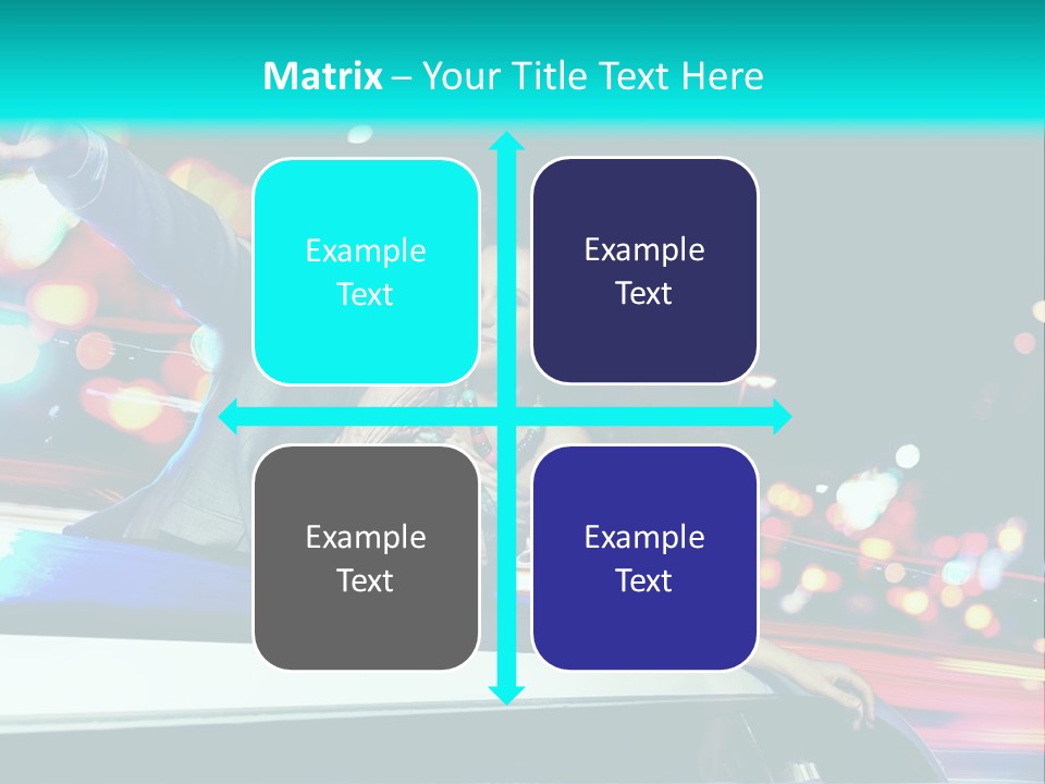 Human Woman Auto PowerPoint Template