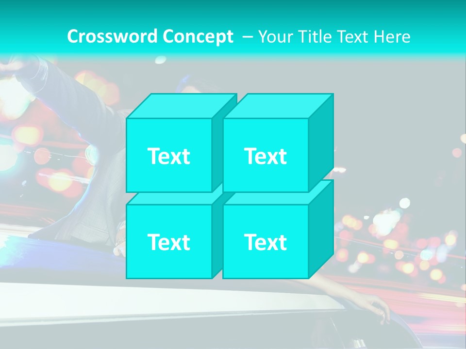 Human Woman Auto PowerPoint Template
