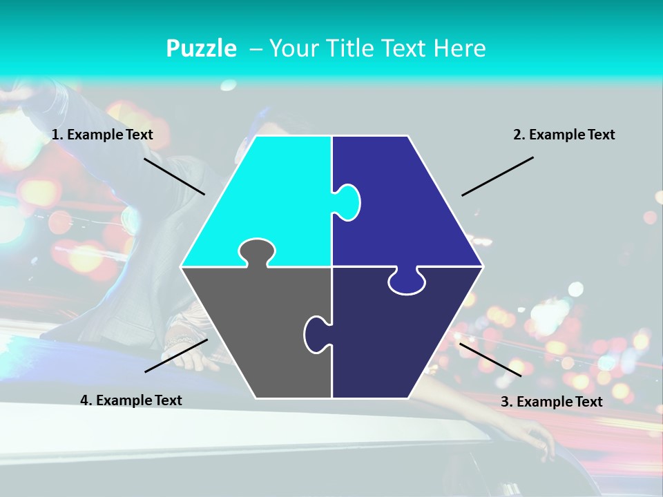 Human Woman Auto PowerPoint Template