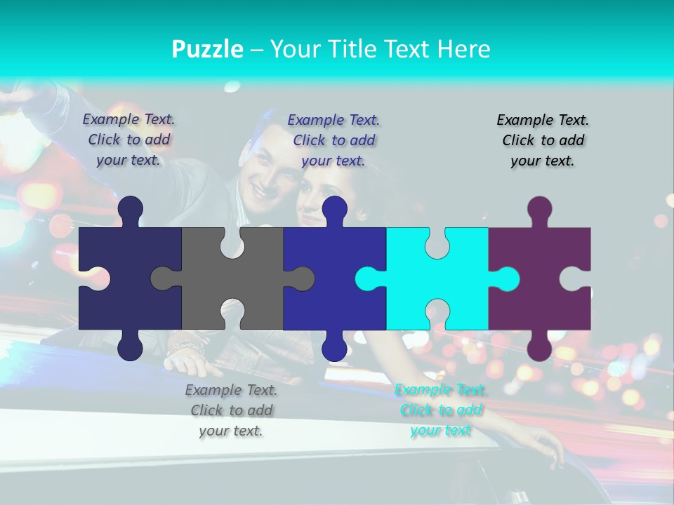 Human Woman Auto PowerPoint Template
