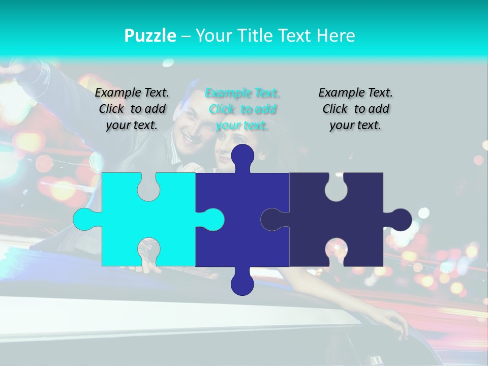 Human Woman Auto PowerPoint Template