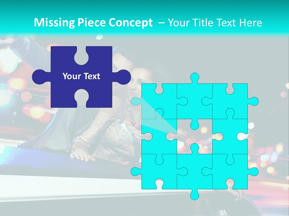 Human Woman Auto PowerPoint Template