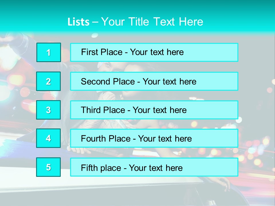Human Woman Auto PowerPoint Template