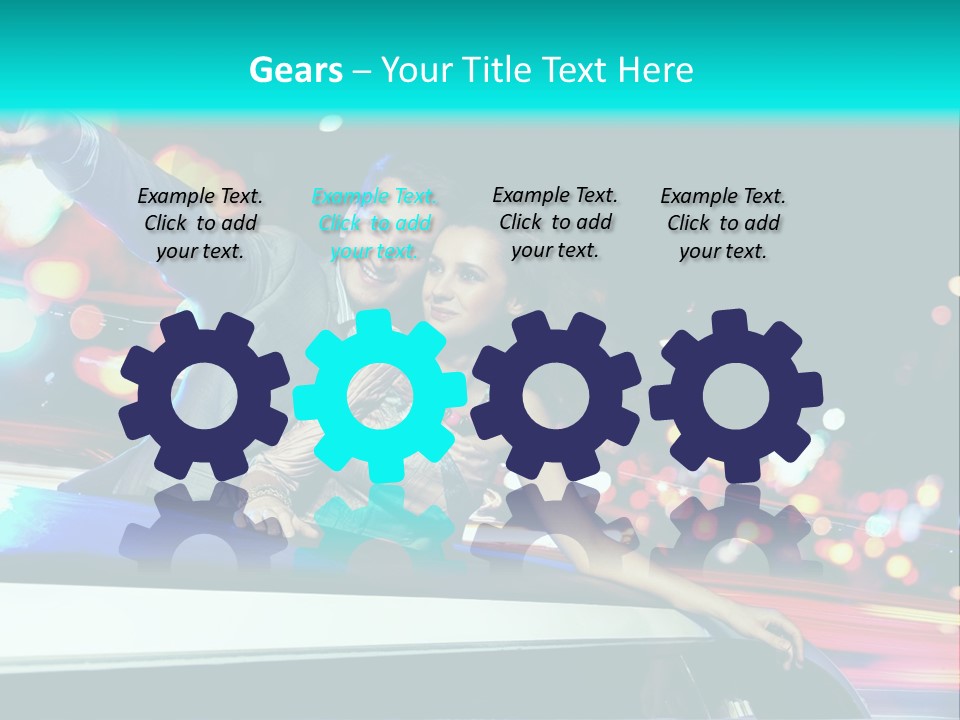 Human Woman Auto PowerPoint Template