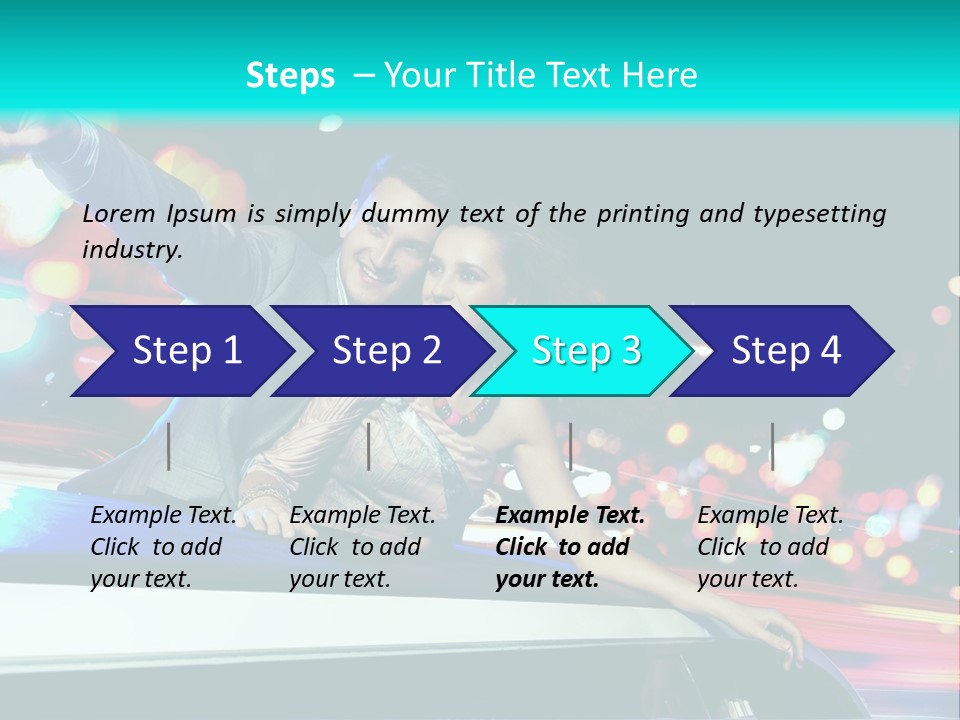 Human Woman Auto PowerPoint Template