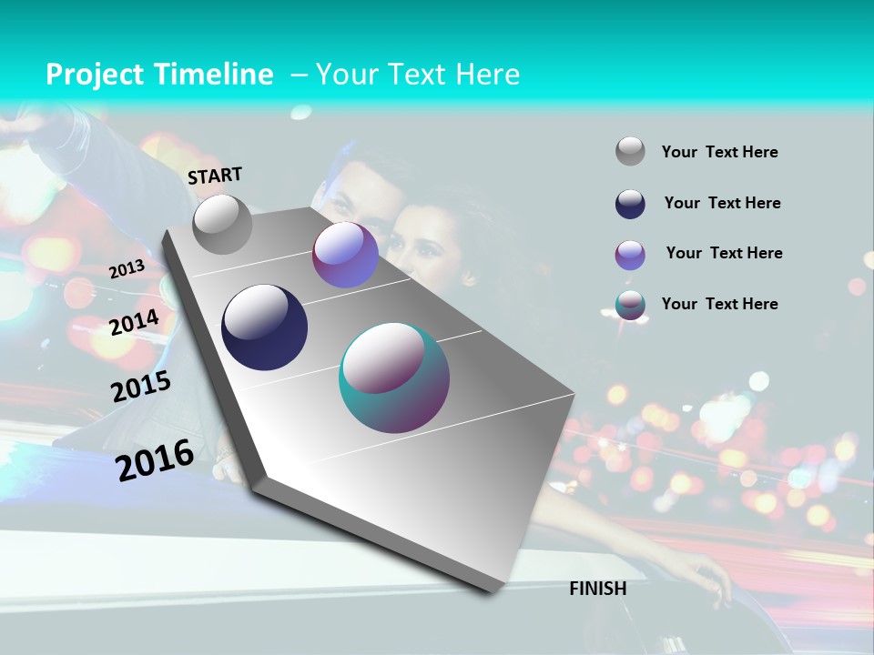 Human Woman Auto PowerPoint Template