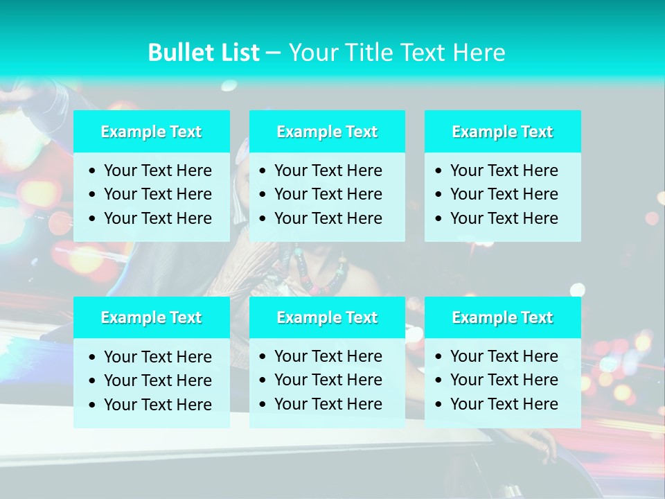 Human Woman Auto PowerPoint Template