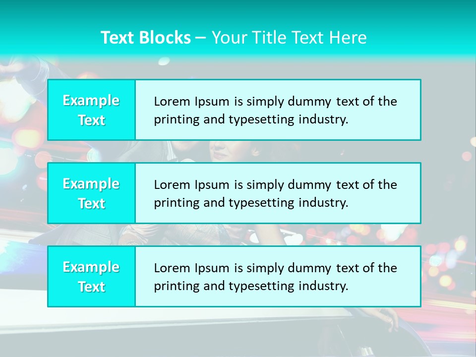 Human Woman Auto PowerPoint Template