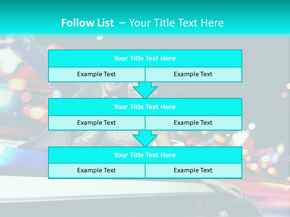 Human Woman Auto PowerPoint Template