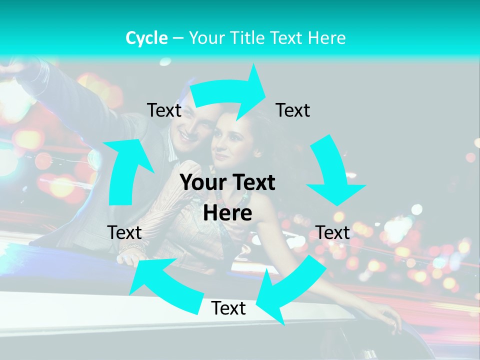 Human Woman Auto PowerPoint Template