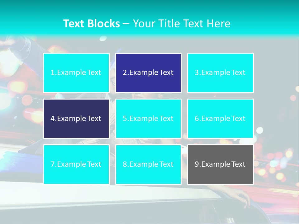 Human Woman Auto PowerPoint Template