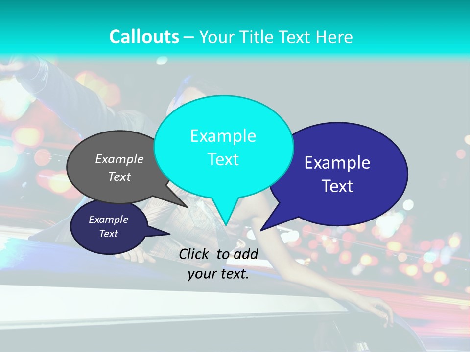 Human Woman Auto PowerPoint Template