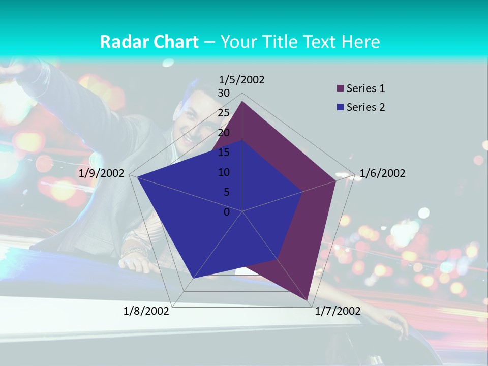 Human Woman Auto PowerPoint Template
