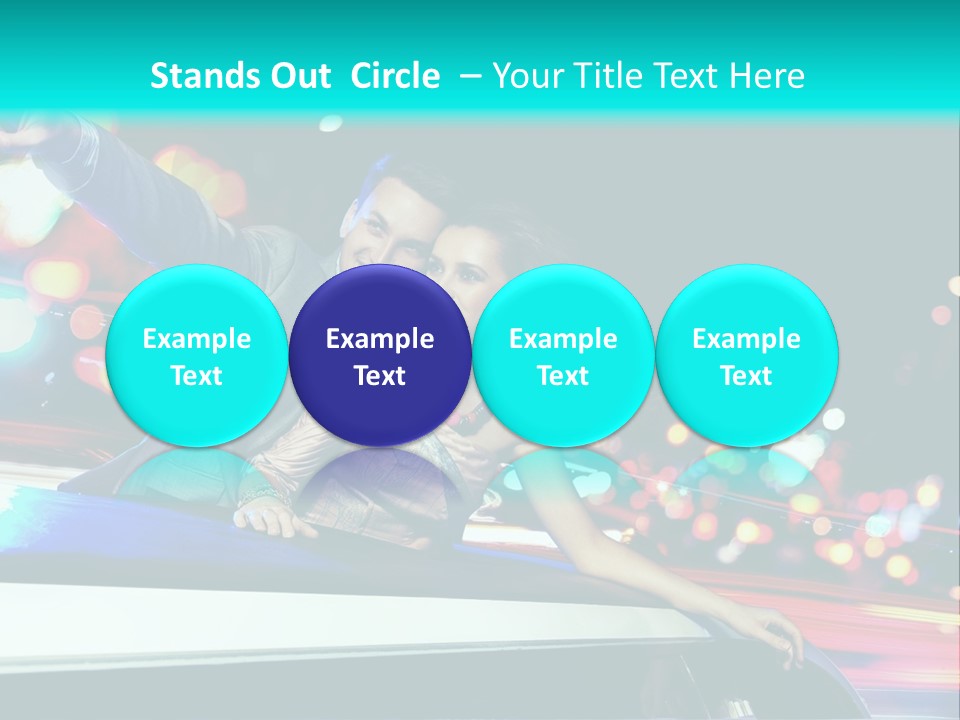 Human Woman Auto PowerPoint Template