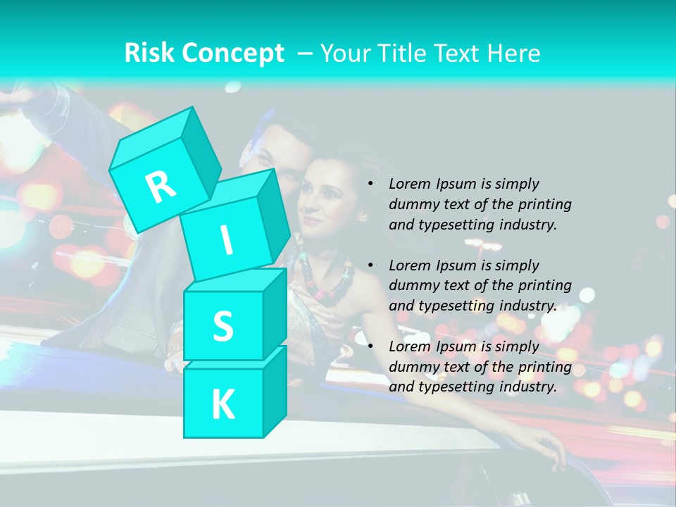 Human Woman Auto PowerPoint Template