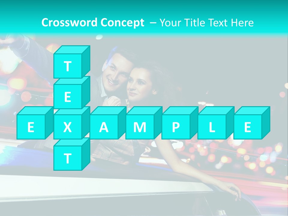 Human Woman Auto PowerPoint Template