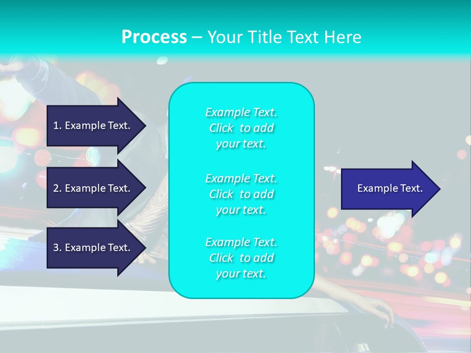Human Woman Auto PowerPoint Template