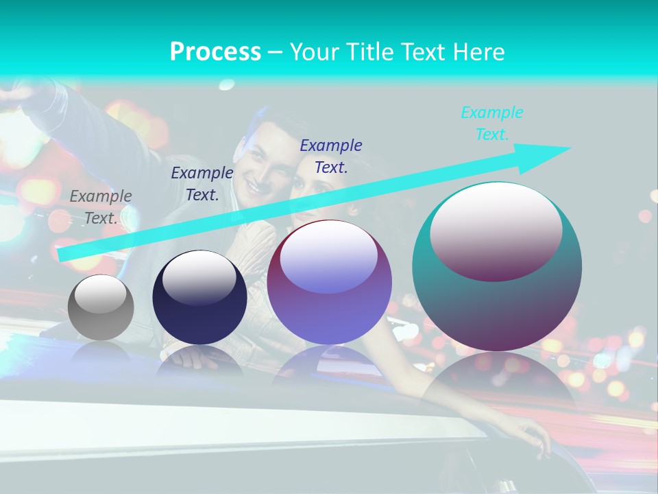 Human Woman Auto PowerPoint Template