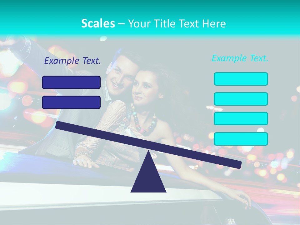 Human Woman Auto PowerPoint Template