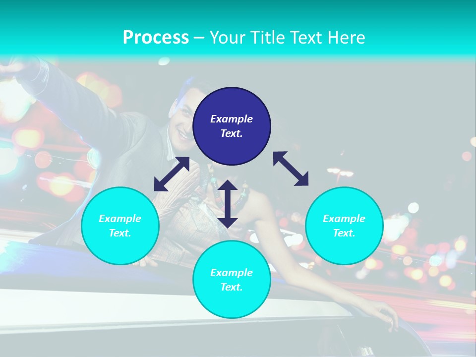 Human Woman Auto PowerPoint Template