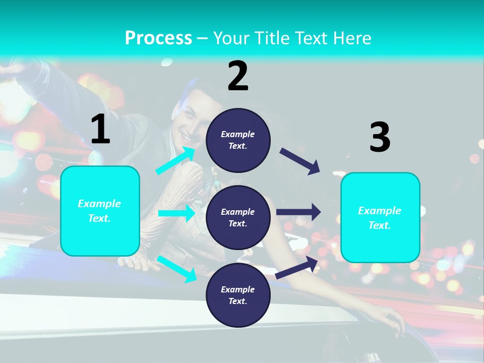 Human Woman Auto PowerPoint Template