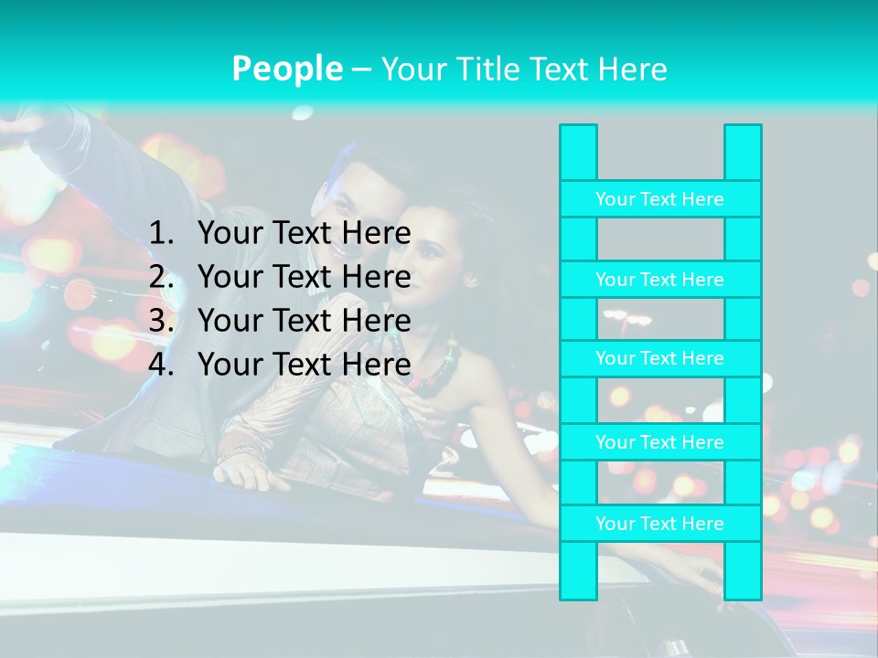 Human Woman Auto PowerPoint Template