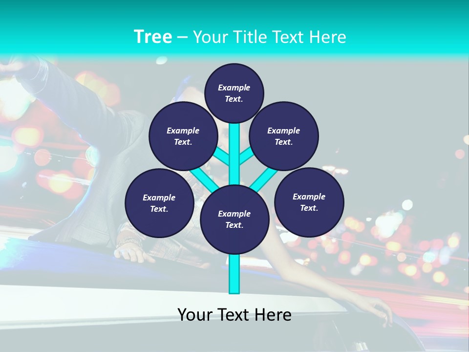 Human Woman Auto PowerPoint Template