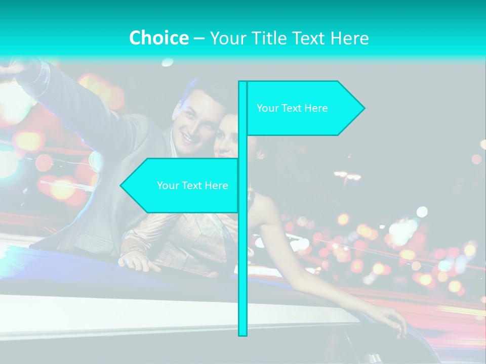 Human Woman Auto PowerPoint Template