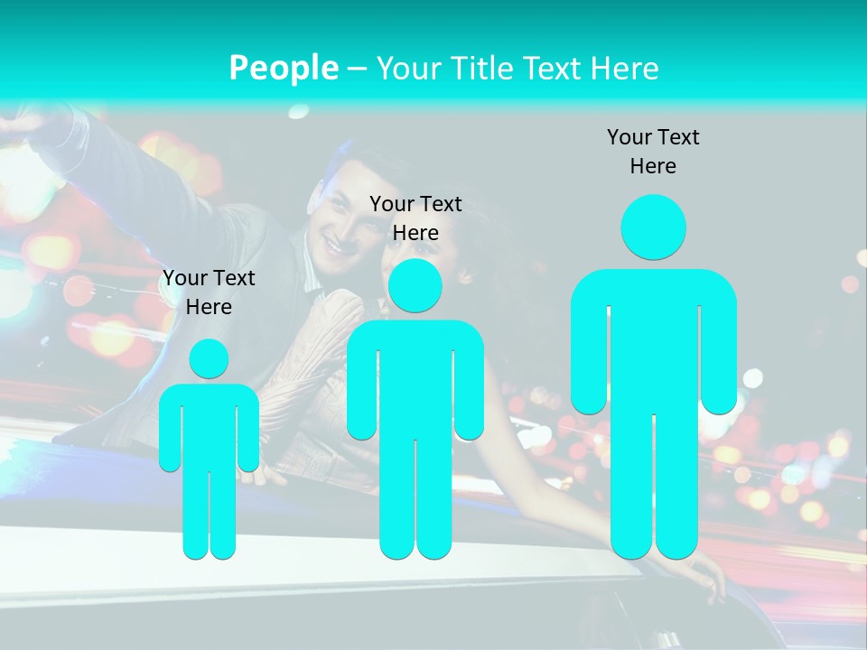 Human Woman Auto PowerPoint Template