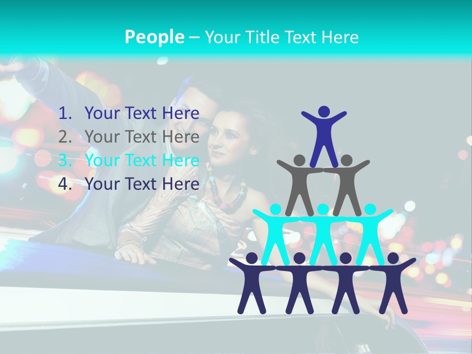 Human Woman Auto PowerPoint Template