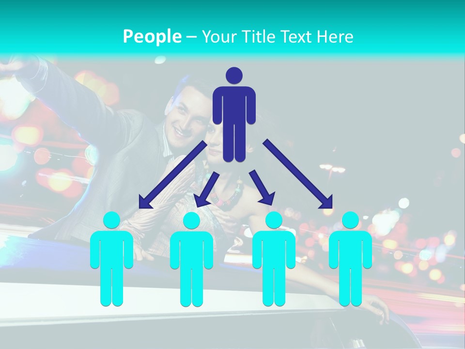 Human Woman Auto PowerPoint Template