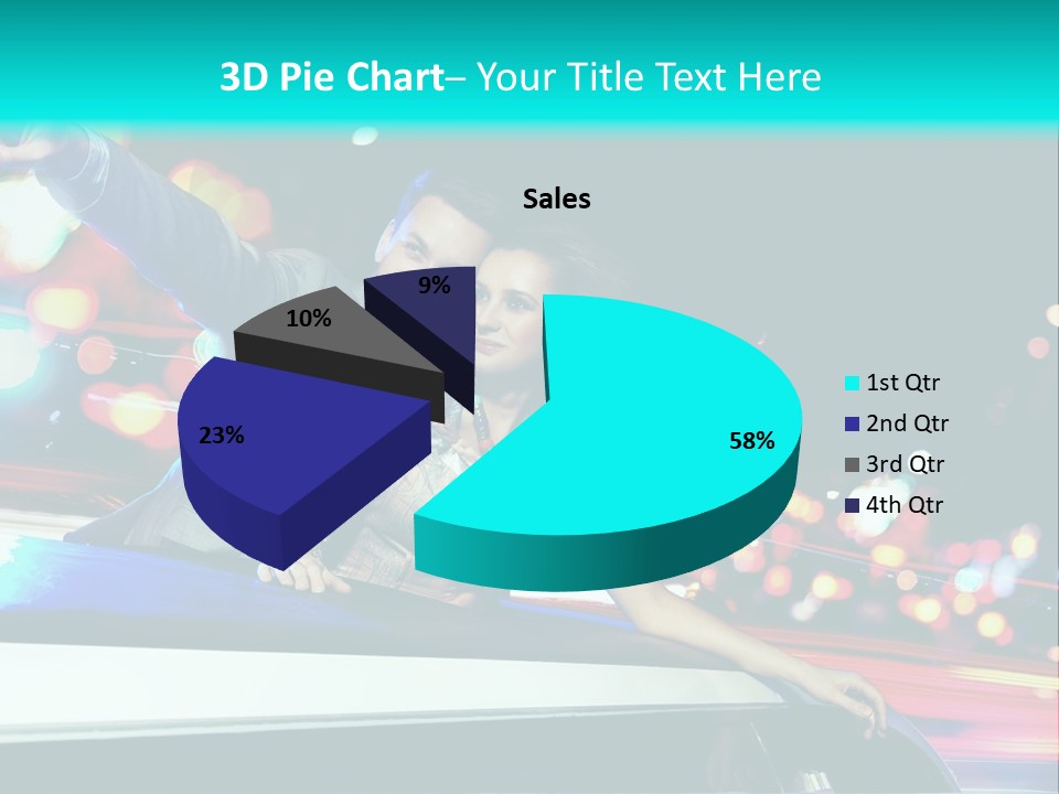 Human Woman Auto PowerPoint Template