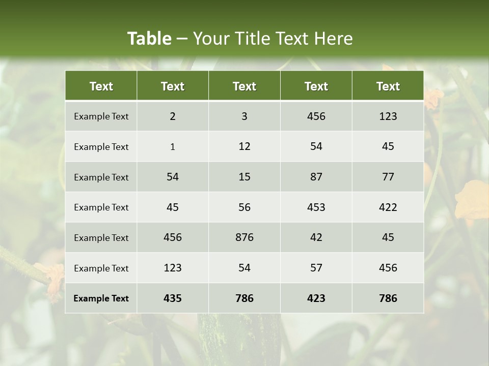 New Cultivated Fresh PowerPoint Template