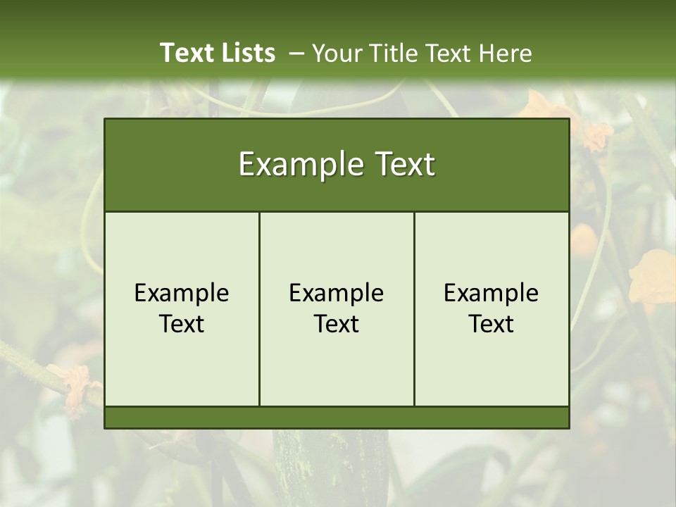 New Cultivated Fresh PowerPoint Template